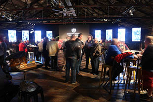 Punters enjoying Crafternoon with Legends at Shed 10, Auckland